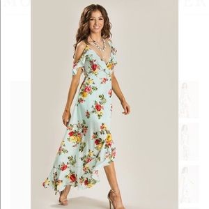 Mint Floral Maxi Dress
